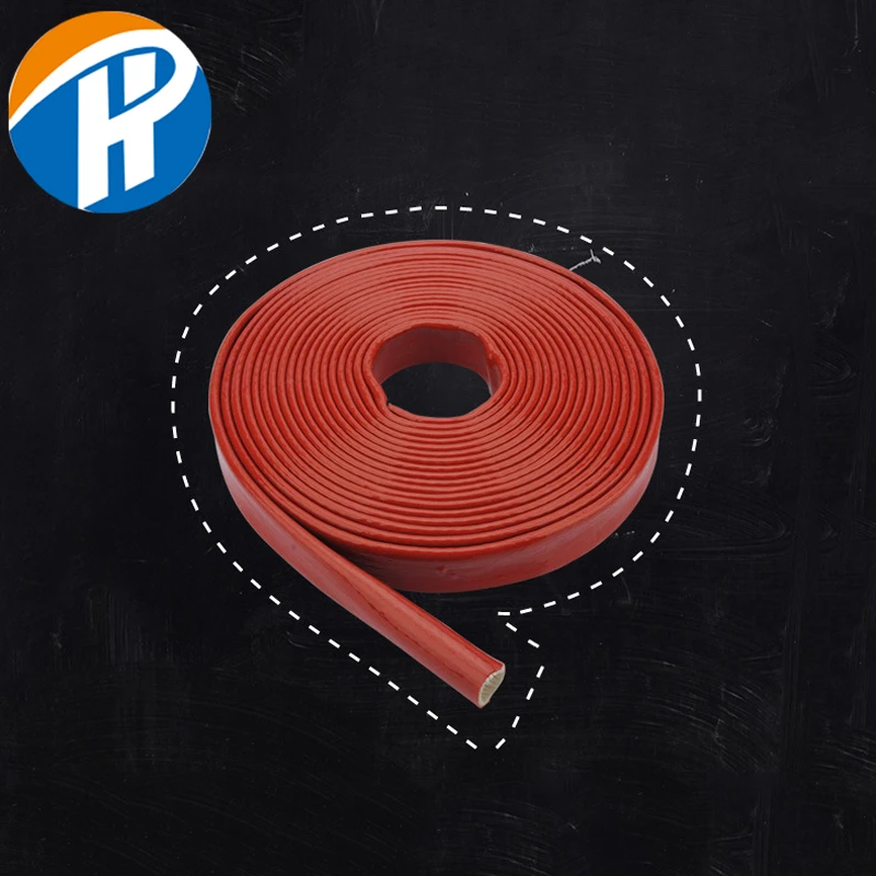 Fiber Glass Insulated Tube Small Diameter 6mm High Temperature Silicone Coated Fiberglass Fire Sleeve
