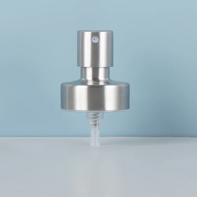 factory design ODM/OEM 28/400 stainless steel metal water spray bottle screw pump cap