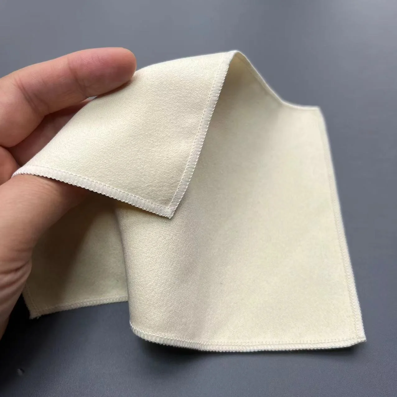 Light Beige Cream Color Micro Fiber Microfiber Optical Screen Lens Eye Glass Clean Cleaning Cloth For Glasses