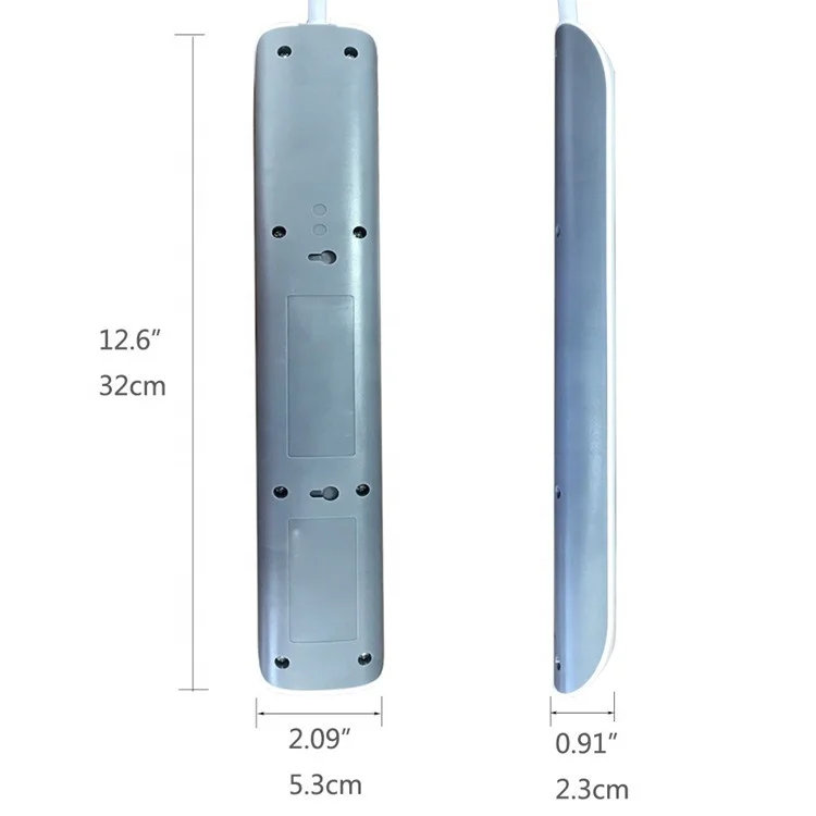 6 Outlet Multi Functional Surge Protector Power Strip with USB