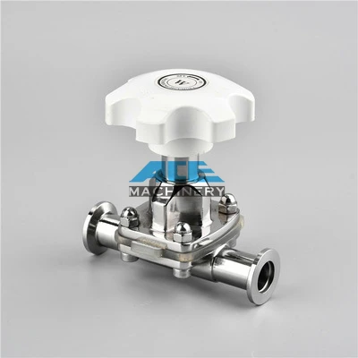 Sanitary Stainless Steel U Type Bend Diaphragm Valve 304
