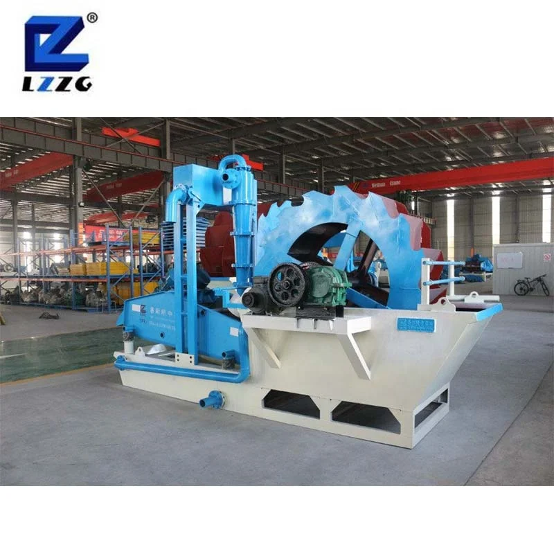 The China first brand LZZG new tech portable mini silica sand washing plant small sand washing machine