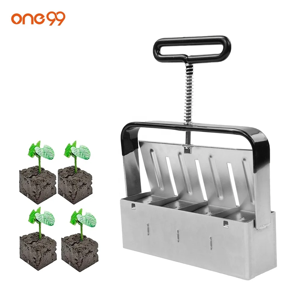 one99 Manual Soil Blocker Growing Plants Garden Tools Seedling Soil Block Maker Garden Soil Block Compression