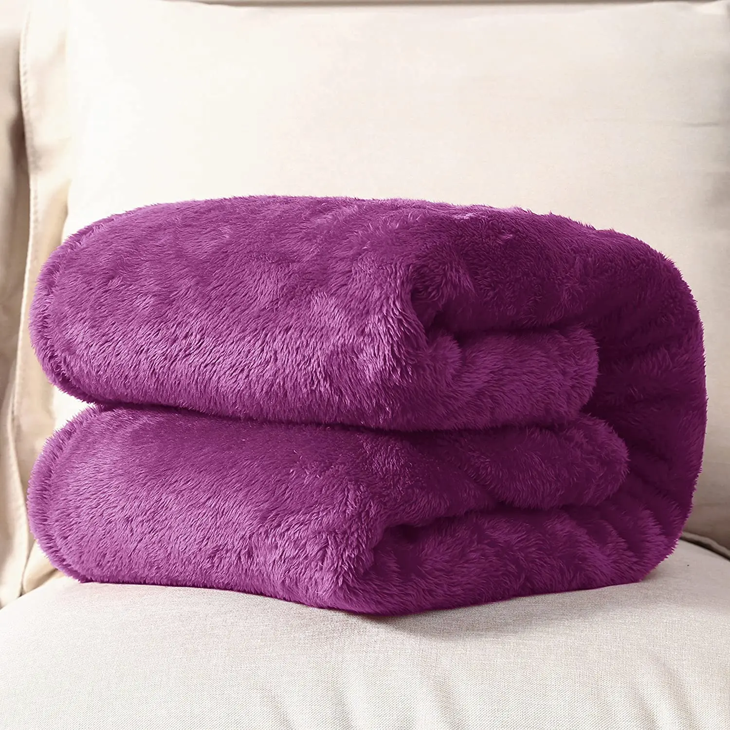 Microfiber Throw Fleece Bed Blanket Wholesale Blue Color Flannel Blanket