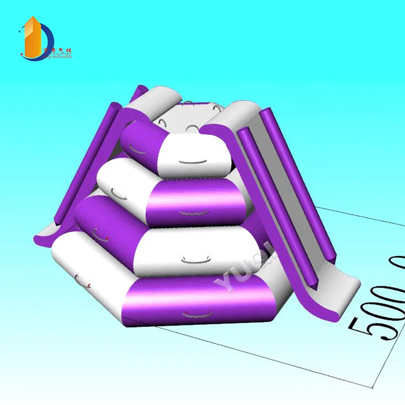 Commercial customized water sport game floating water park iceberg inflatable gyro for sale