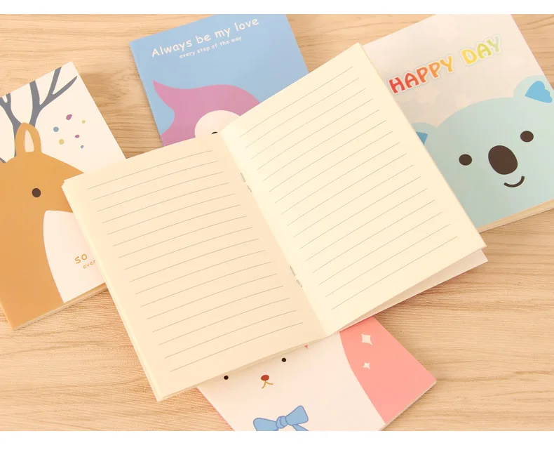 New High Sales Small Cartoon Daily Planner Notebook Children Line Book Notepad