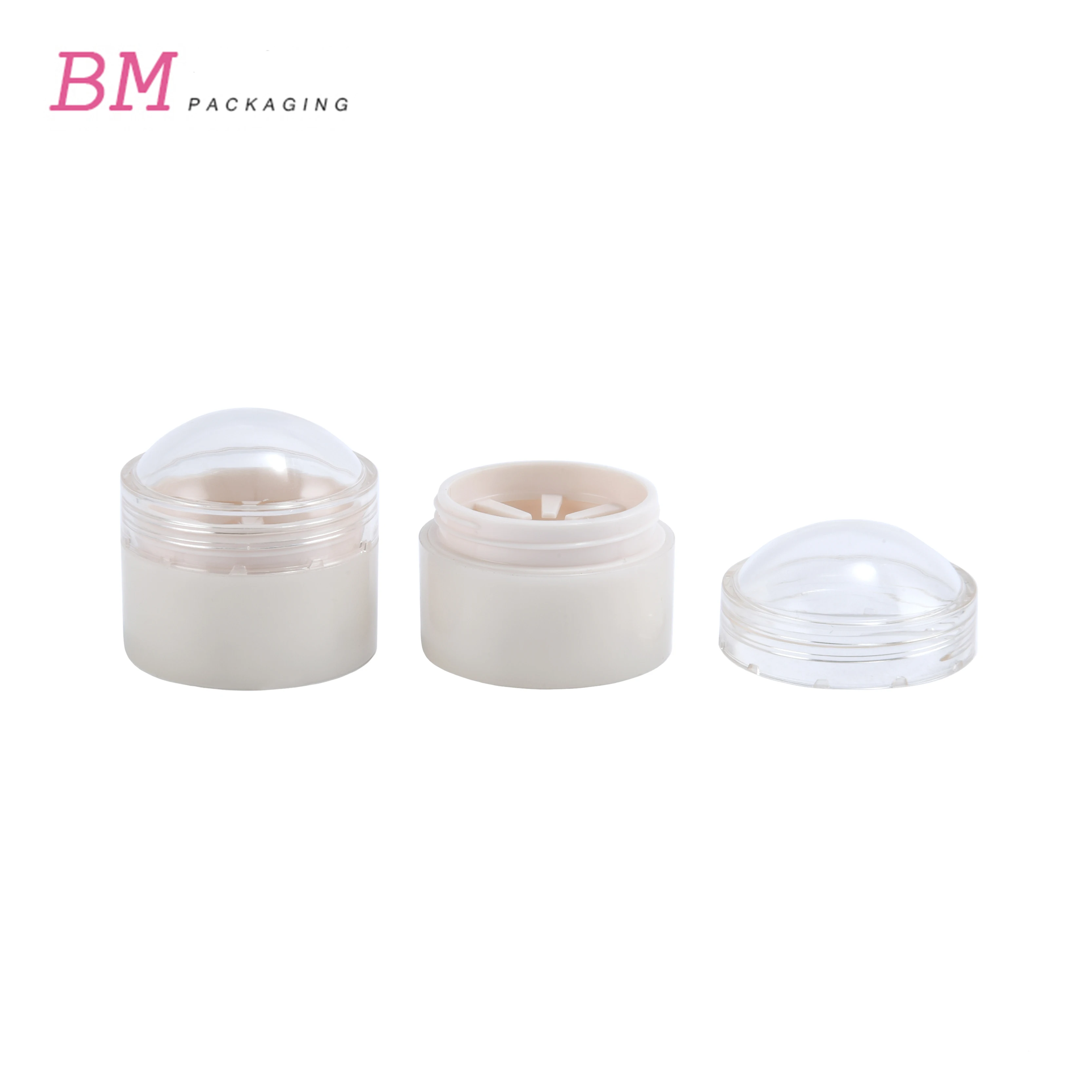 4g round transparent lid empty lip balm sphere ball container lip balm jar for solid perfume cosmetic