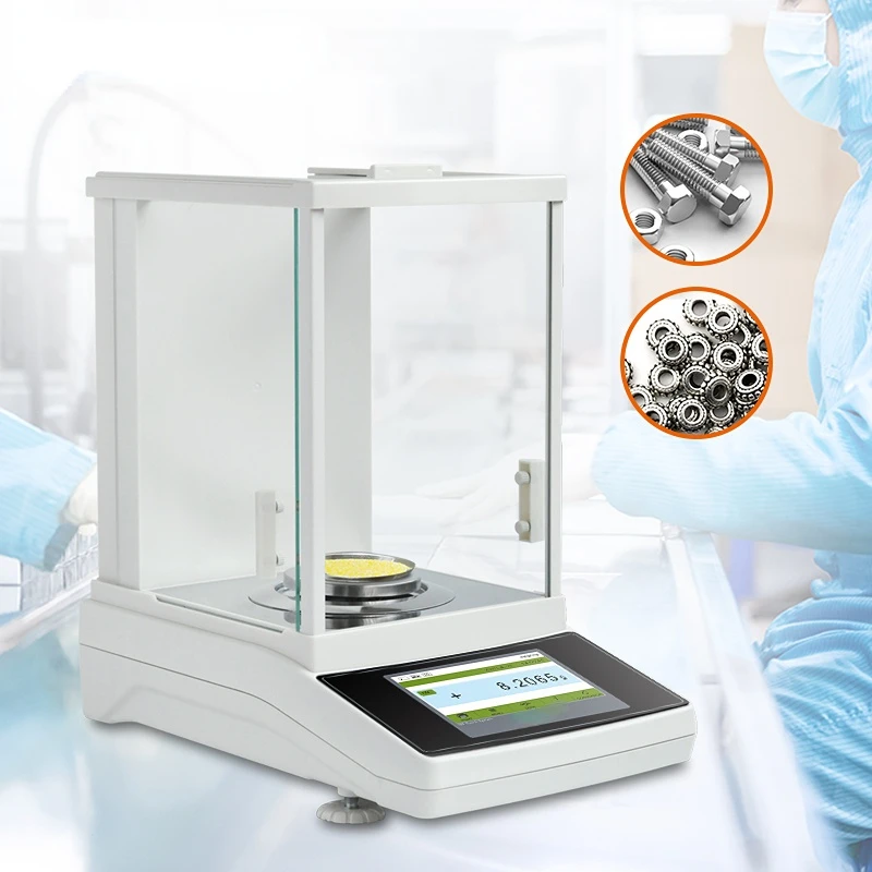 100g 0.0001g 0.1mg digital lab electronic laboratory analytical weighing balance scale with 5 inch touch screen