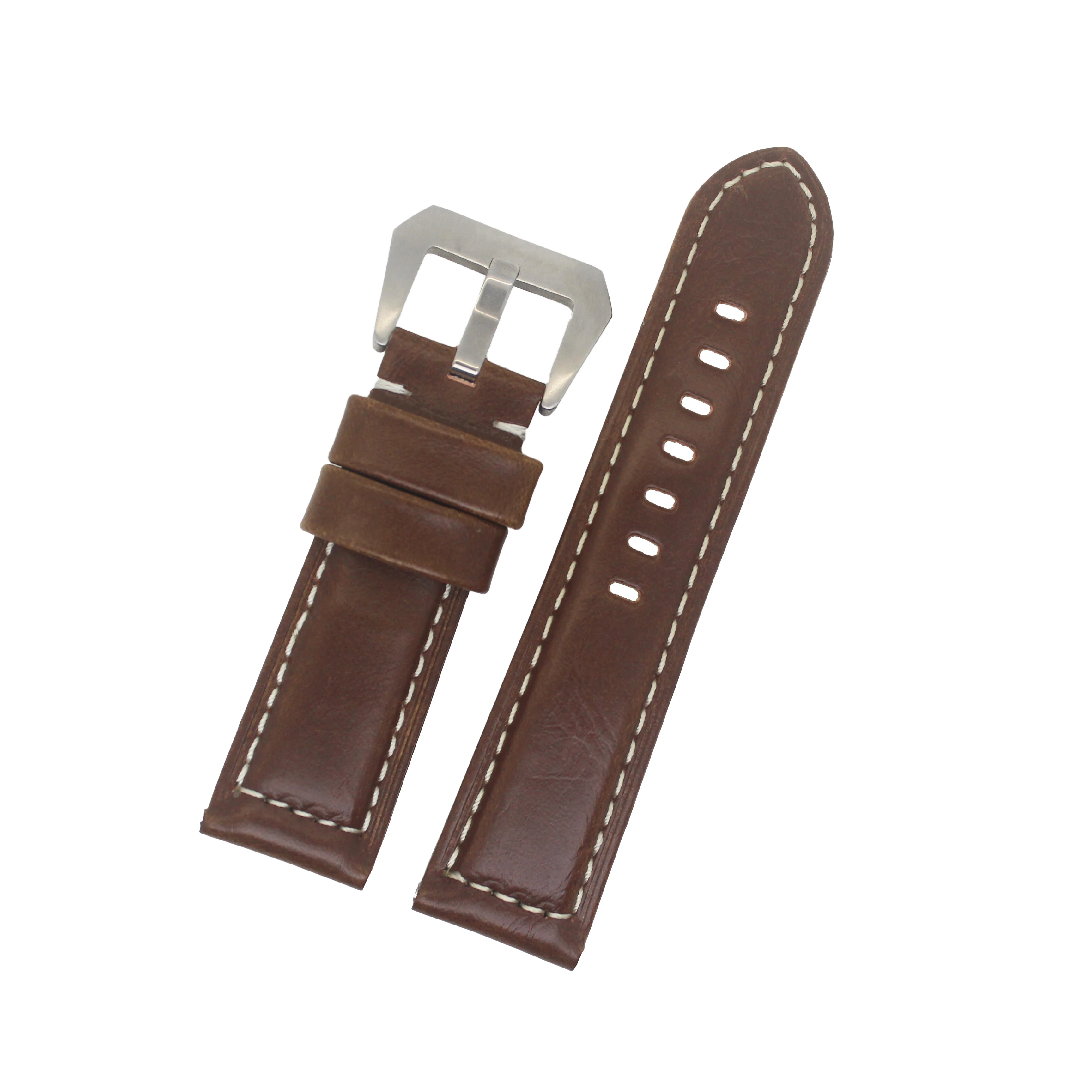 vintage high-quantity oily skin first layer Genuine leather watch straps 28mm watch band
