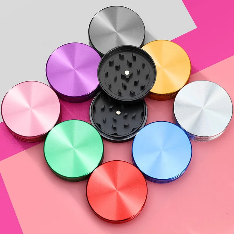 No MOQ Wholesale Tobacco Crusher Custom Logo Portable Metal Manual Spice Mill Dried Herb Grinder