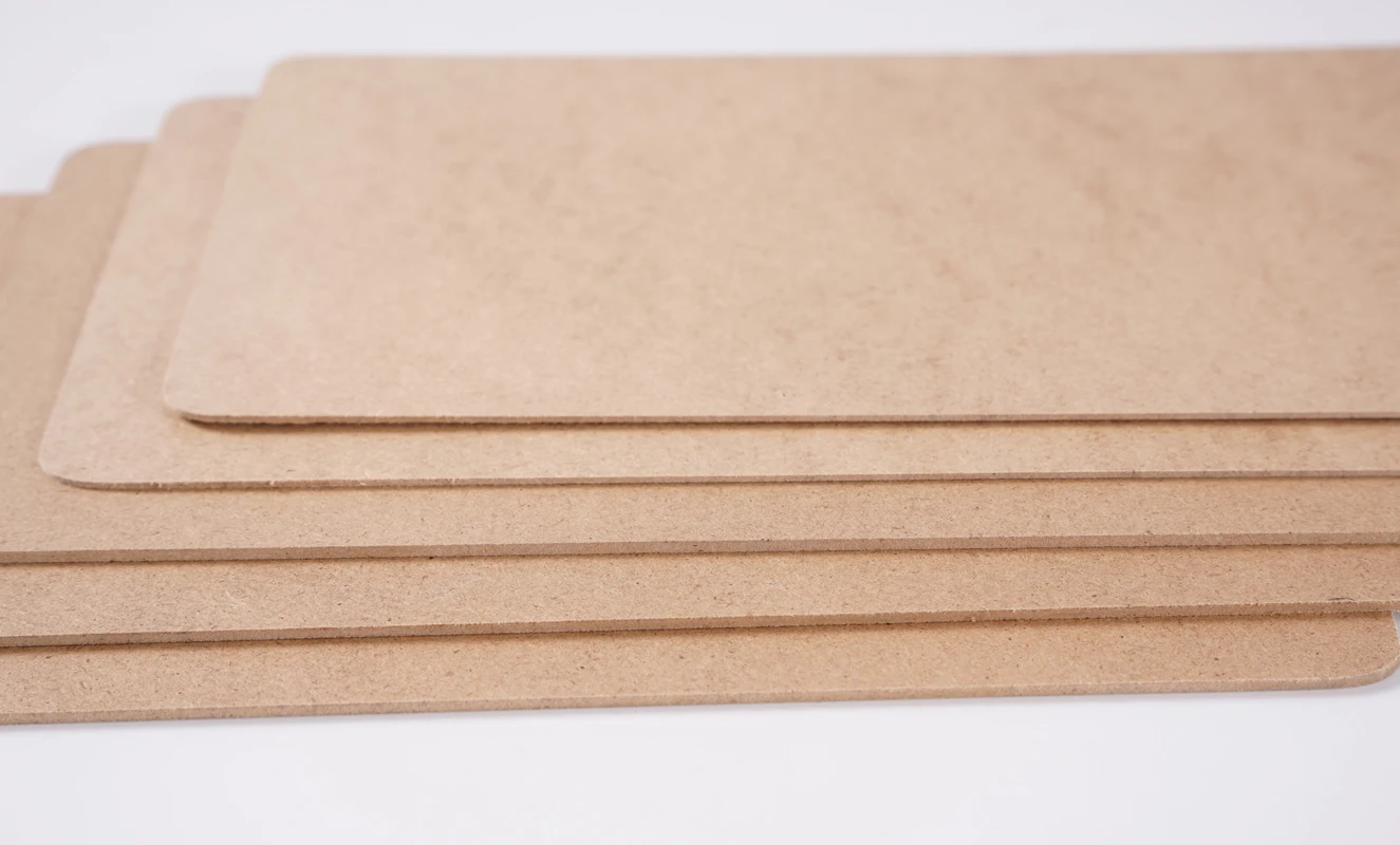 High Class 1-25mm  4x8 plain mdf board from ZeQuan wood factory China Linyi