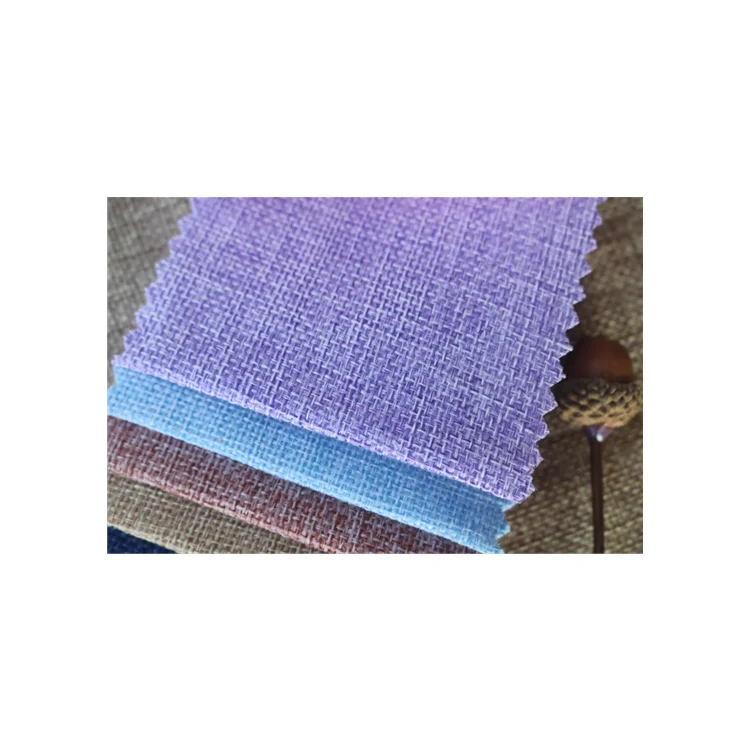 LX1200D Chinese Best Wholesale Fabric Supply Cheap Sofa Faux Linen Fabric Polyester Plain Fabric