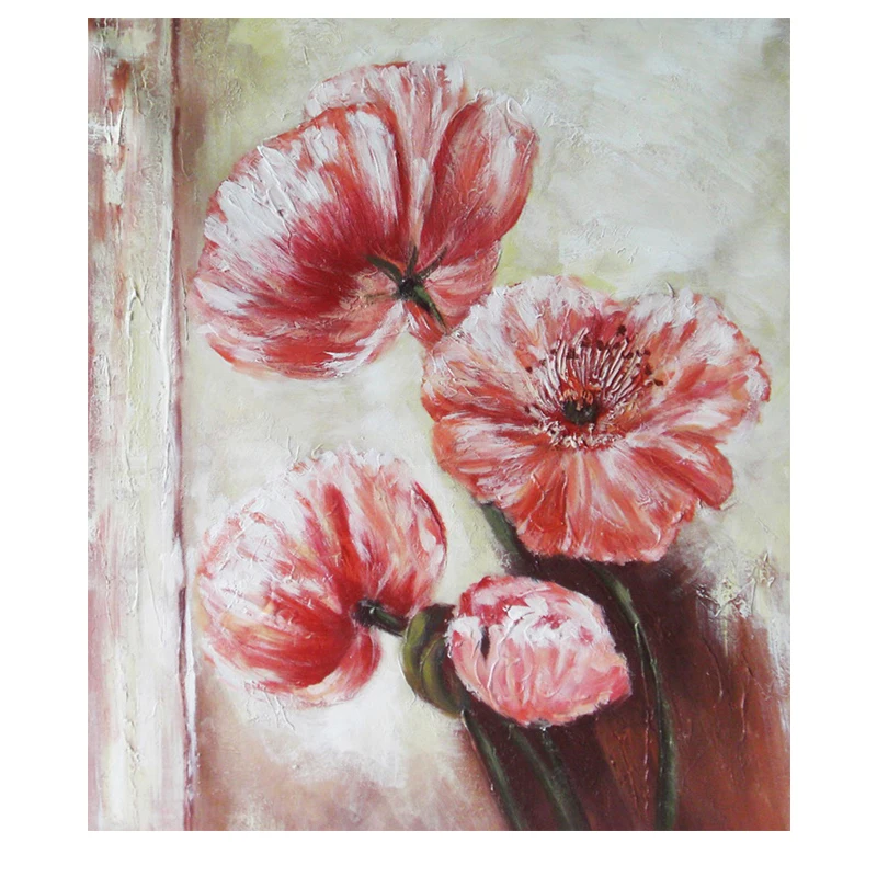 wall art decoration modern Flower ZX-62 Supply for AliExpress Abstract Flowers Canvas Painting Drop Shipping