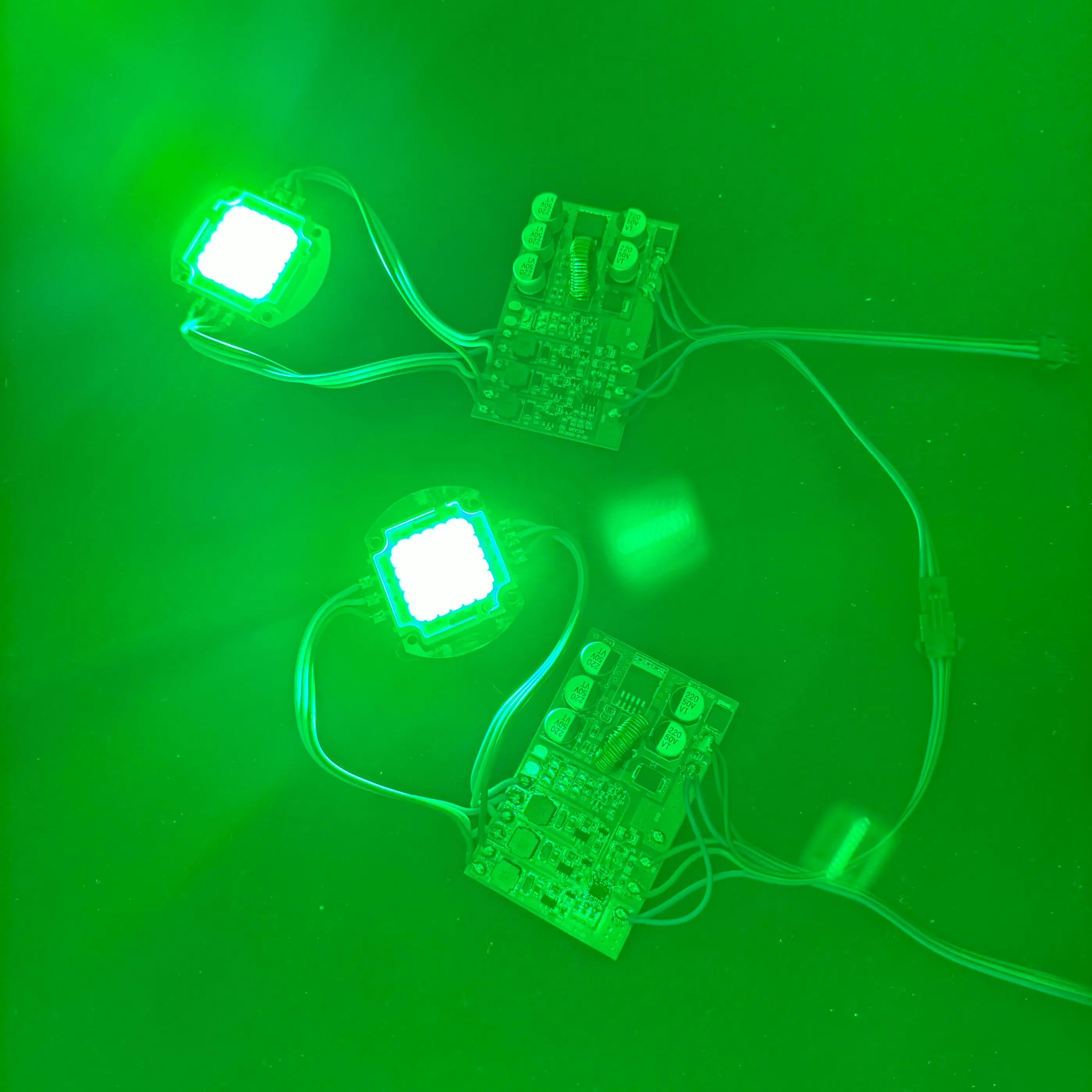 DC12-24V 30 Вт Высокая мощность WS2811 RGB IC светодиодный пиксельный модуль IP20 Smart 10R10G10B COB свет 3Pin JST в и на выходе