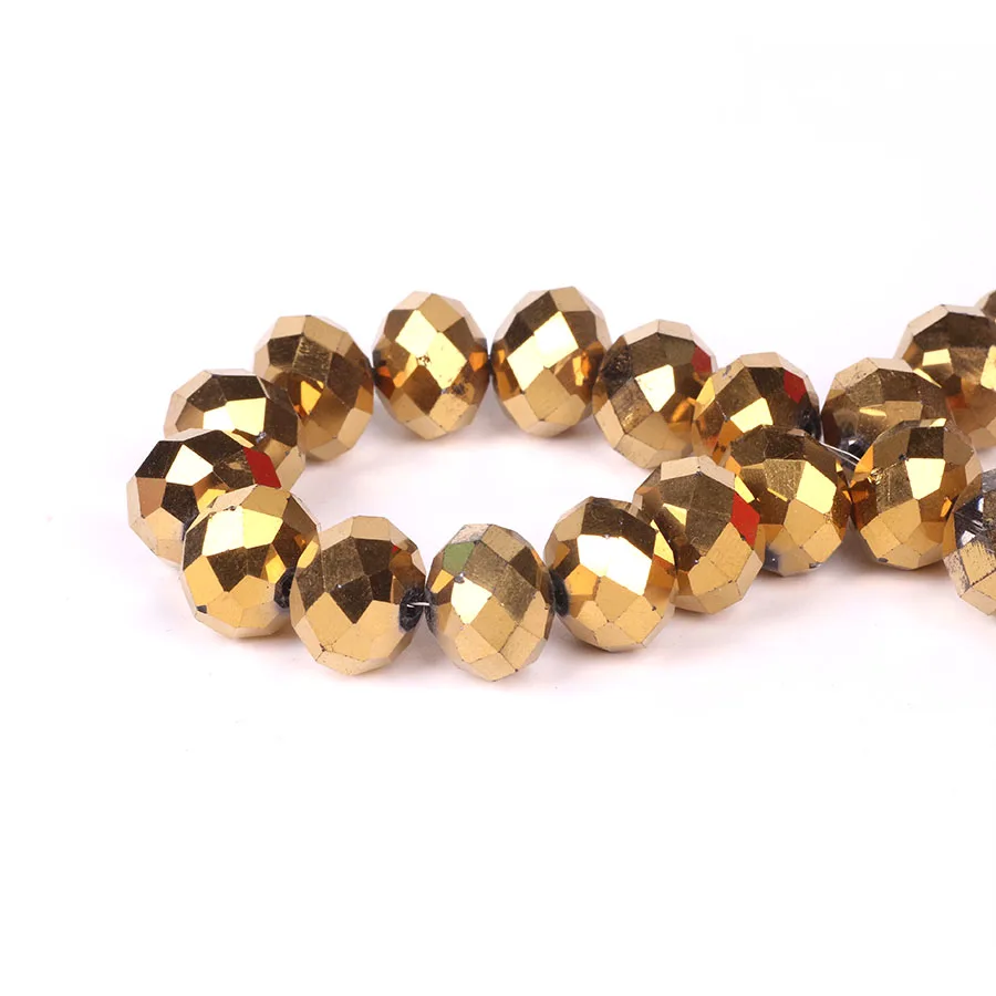 4MM Faceted Glass Rondelle Beads For Jewelry Making Adults Bulk Crystal Lampwork Beading Charm Bracelet DIY Crafts 130pcs/strand