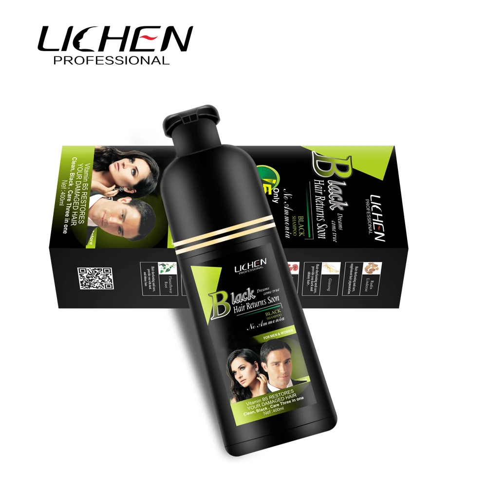 Hair Color Dye China Factory Temporary Liquid Natural Organic Hair Color Shampoo with Private Label