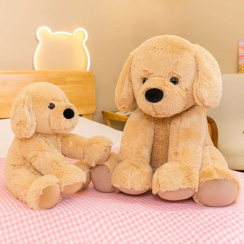 Wholesale Cute Simulation Pets Fluffy Baby Birthday Gifts Children Malzis Puppy Yellow Maltese Stuffed Dog Dolls Plush Toy