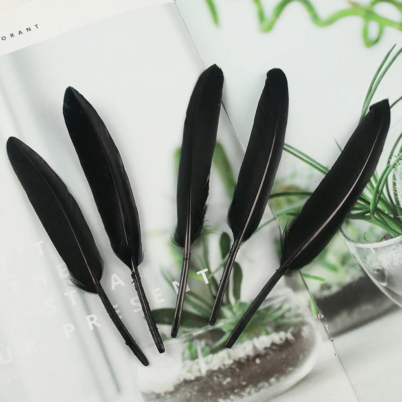 10-15CM Goose Feather Quill DIY Goose Feather For Craft Dreamcatcher Costume Millinery Supplies Carnival Accessories