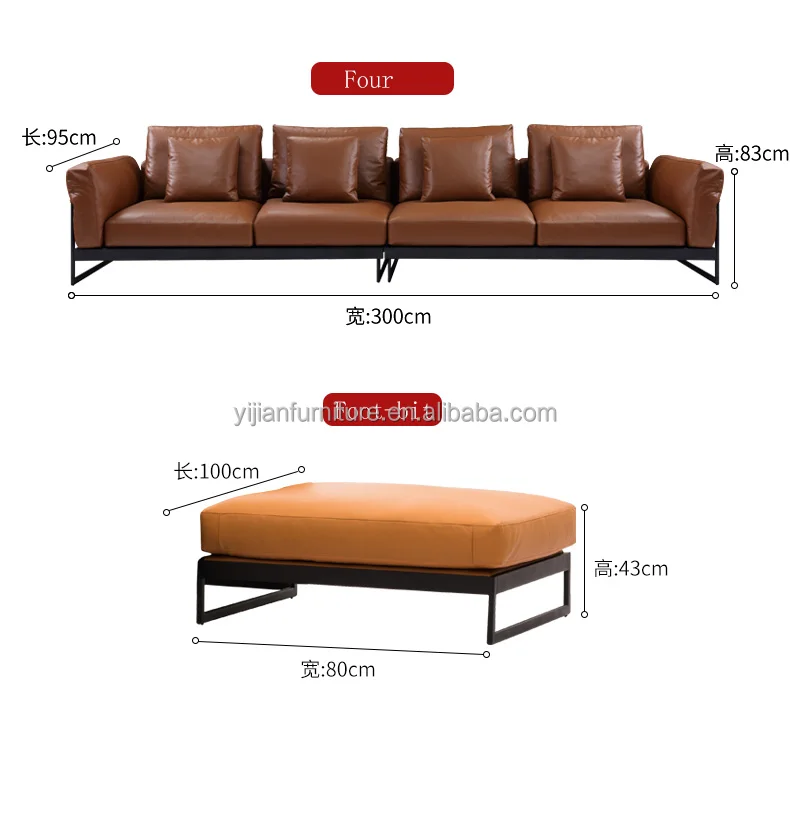 Thaddeus Slope Arm Chair Hand Forged Luxury Metal Frame Top Grain Leather Armchair