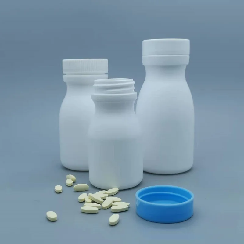 China Factory HDPE Medicine Tablets Bottle Packaging Container Empty Capsule Pill Plastic Bottles