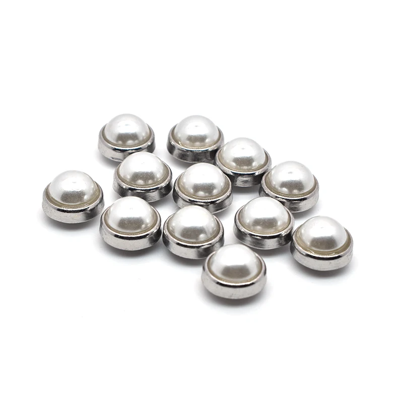 10 mm rhinestone crystal  jeans rivets artificial rose gold pearl rivets studs spike for belts pants shoes bags