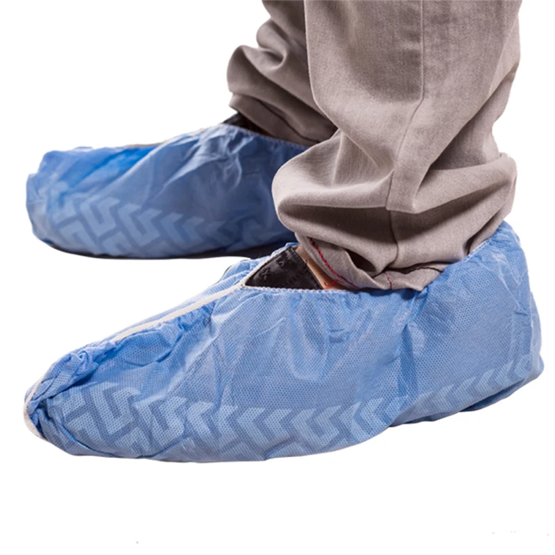 ready to ship PE/CPE/PP disposable foot cover cleanroom