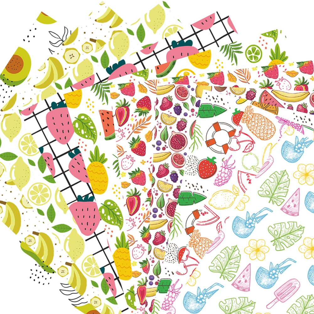 Custom Printing Pvc Plastic or Making Makeup Bags Shoes Raincoat Cover Sustainable Shoes Clear fruit printing PVC film Rolls