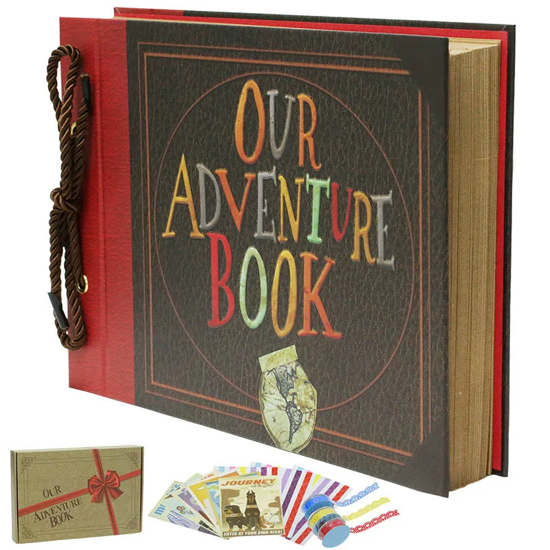 Vlovelife 80 Pages Photo Album Scrapbook With Gift Box For Wedding Family Lover Friends Class Birthday Gift Our Adventure Book