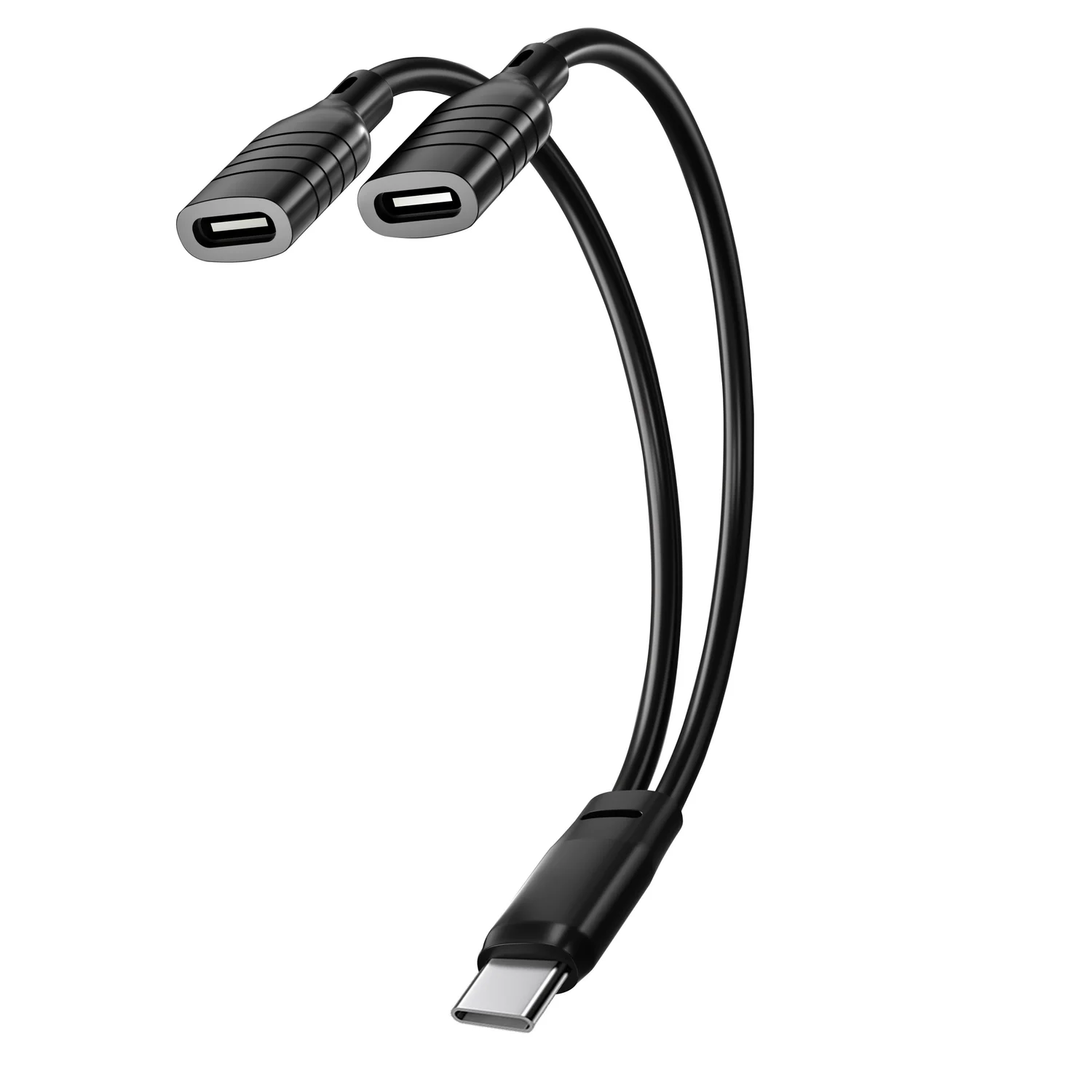Broadcast Sound card Audio interface Microphone Audio Splitter Cable USB C 1 male to 2 female Adapter for Android iOS Devices