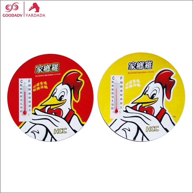 promotional custom logo business thermometer fridge magnet kitchen sticker