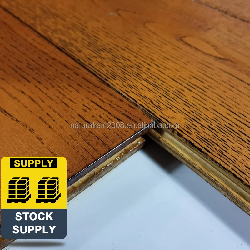 American Standard E1 Eco Sample 14Mm Engineering Birch Hardwood Strip Click Parkett Wood Flooring