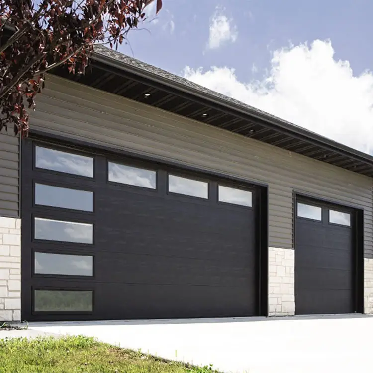 High Quality Premium 10 X 7 Insulated Pu Foam Automatic Garage Door Prevent Hand Pinch