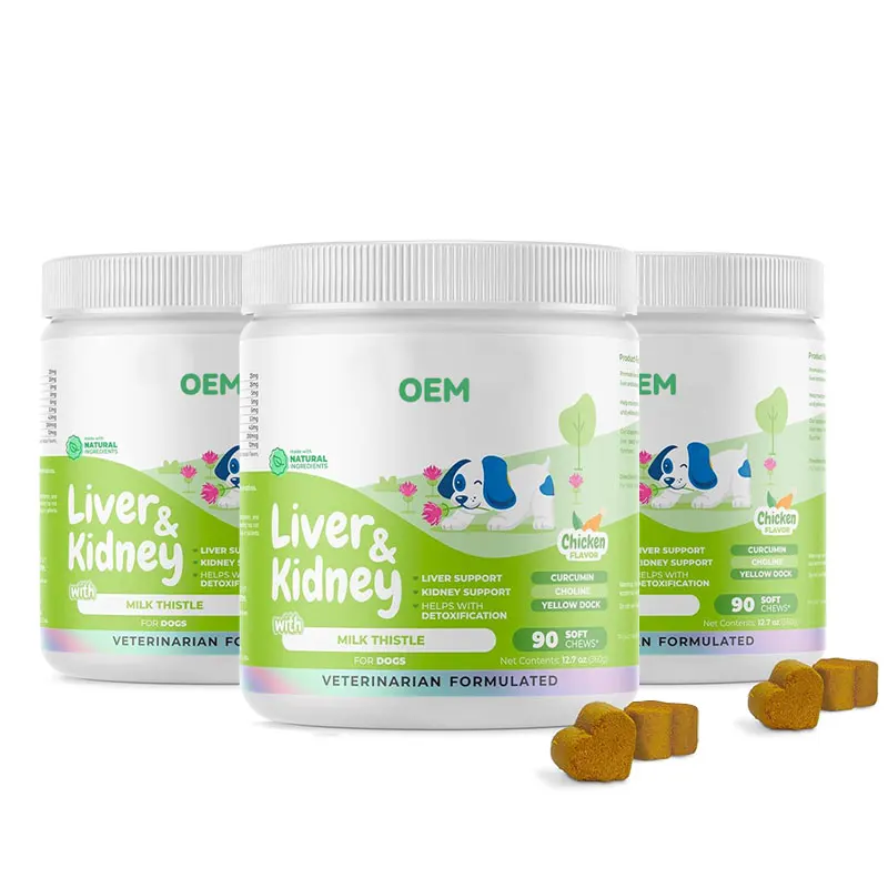 OEM Brand Dog Supplement Liver Kidney Support Nutritonal Chew Granules