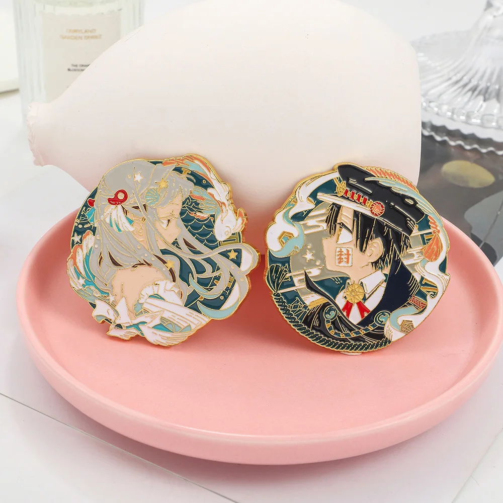Anime Toilet-bound Hanako-kun Enamel Pins Yugi Amane Yashiro Nene Figure Badge Brooches For Fans Backpack Shirt Bag Jewelry Gift