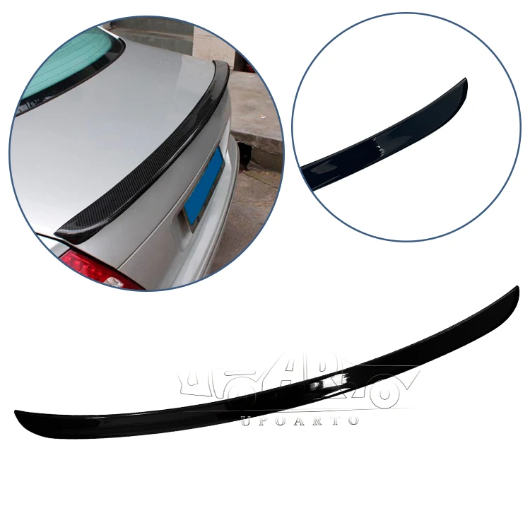 Factory Produce ABS Plastic Carbon Fiber Trunk Rear Spoiler For Mercedes Benz E Class W211 2003 2004 2005 2006 2007