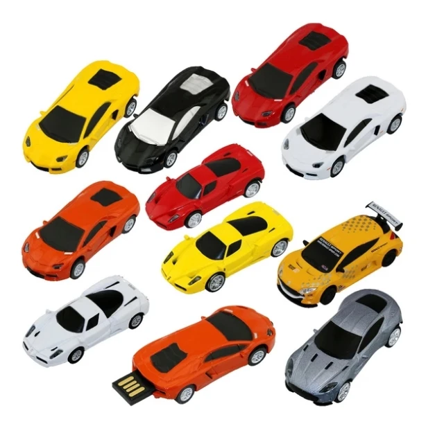 Pen Drive Mini Sports Car 4GB/8GB/16GB Bulk Metal Roadster Car Usb Flash Drive Memory Stick Storage Pendrive Boy Promotion Gift