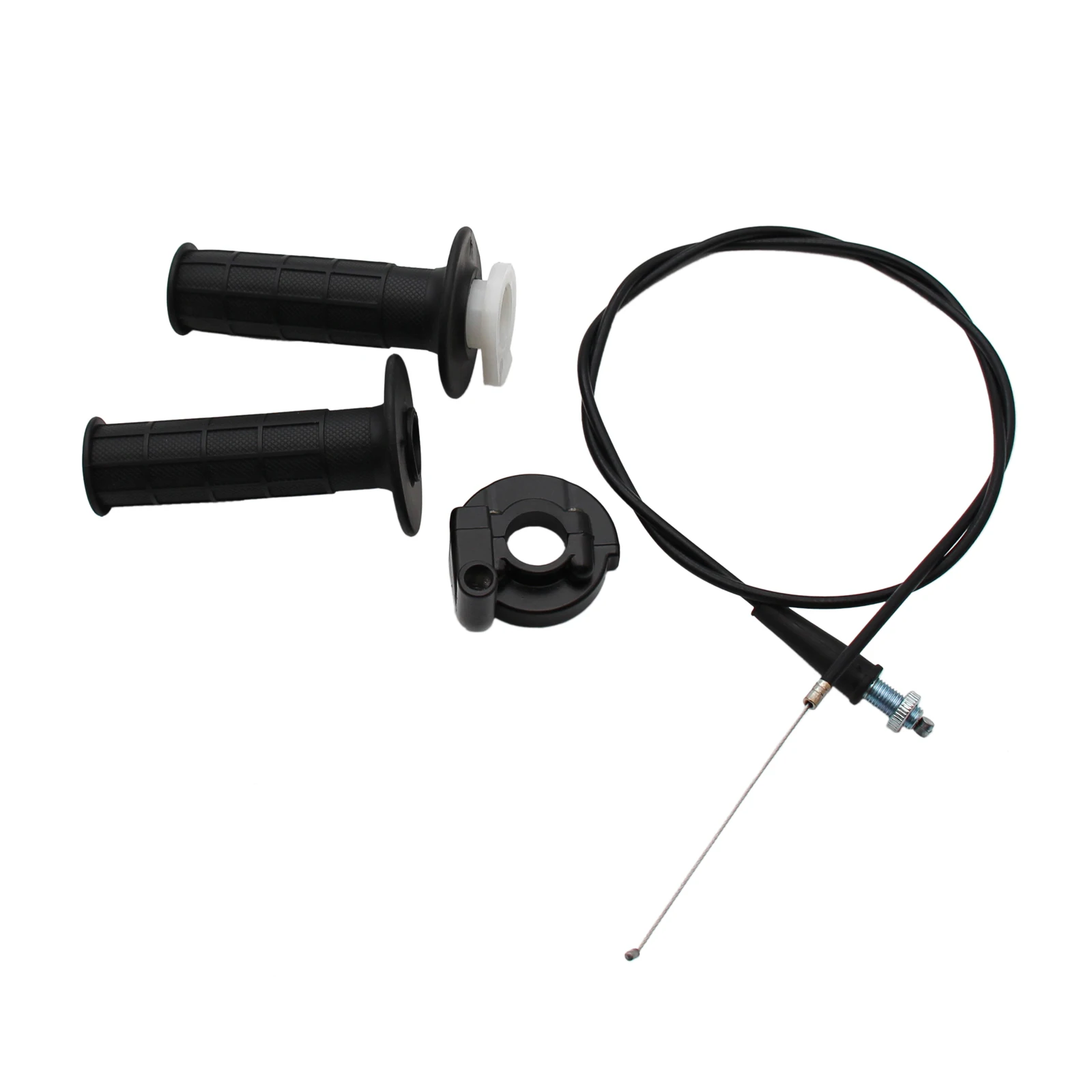 7/8' 22mm Handle Bar Throttle Grips with 50' Cable Motorcycle Throttle Handle Lever Grip for Mini Baja Doodlebug 6.5hp 5.5hp M
