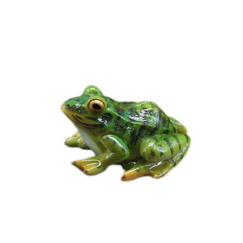 frog statue ornaments micro landscape frogs craft mini cute frog figures for fairy garden