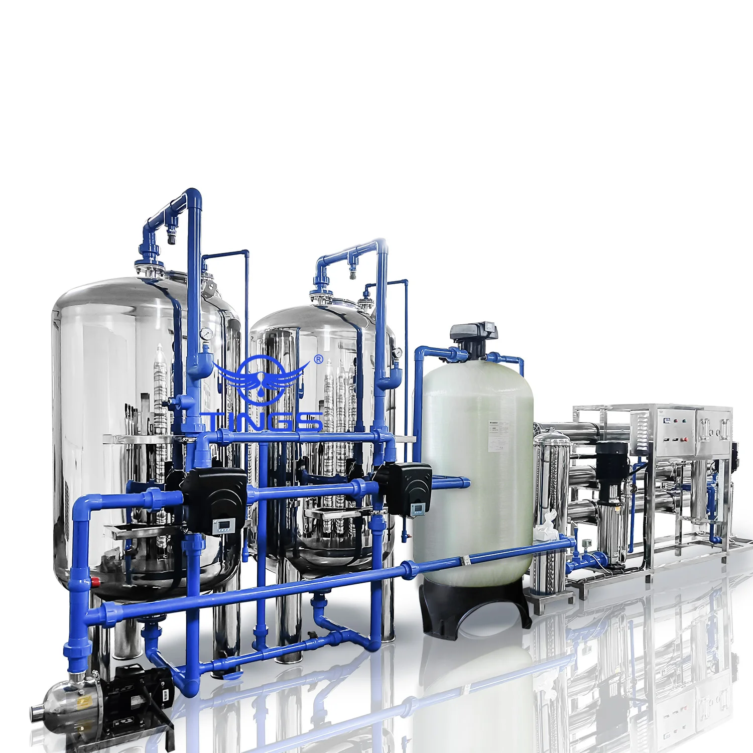 Commercial Industrial TDS Monitoring Anti-scale RO Water Treatment Plant Purification System Machine Equipment Manufacturer