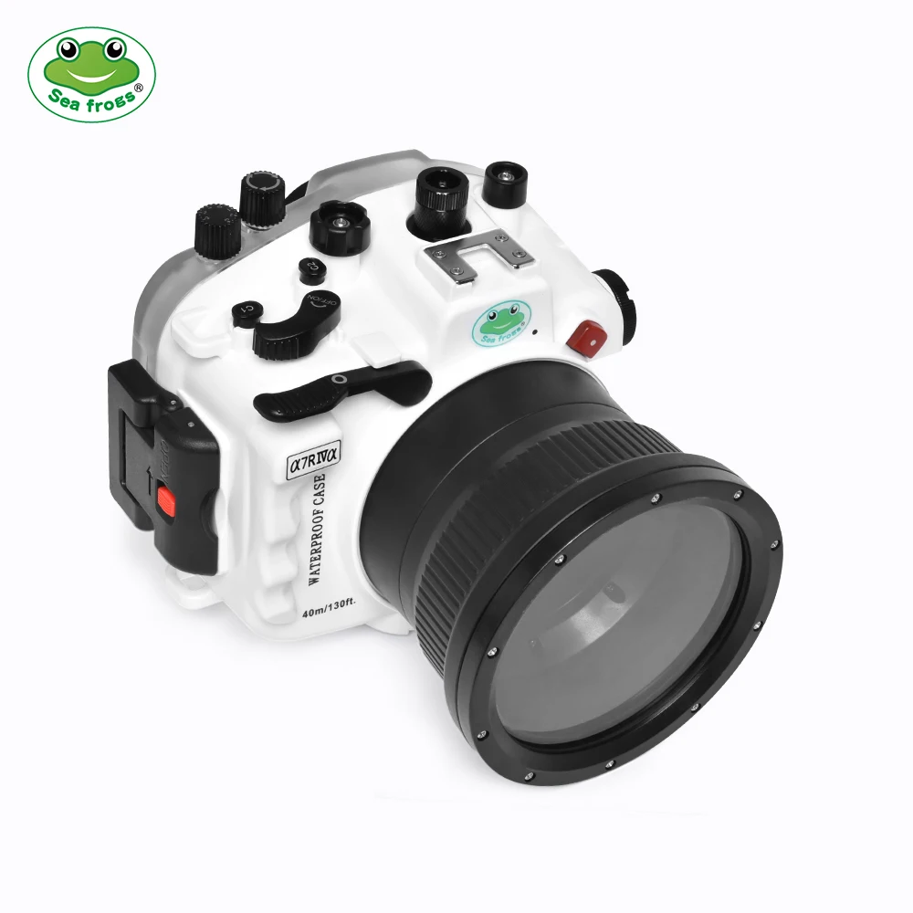 Seafrogs Wholesales 40M/130FT Waterproof Camera Housing Case With Replacement Lens Port for Sony A7R IV A