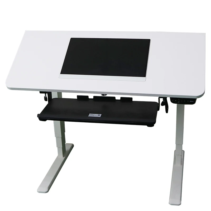 High Performance 21.5 inch Tiltable Lift Smart Tablet Podium Smart Digital Educational Smart Lectern Art Painting Podium