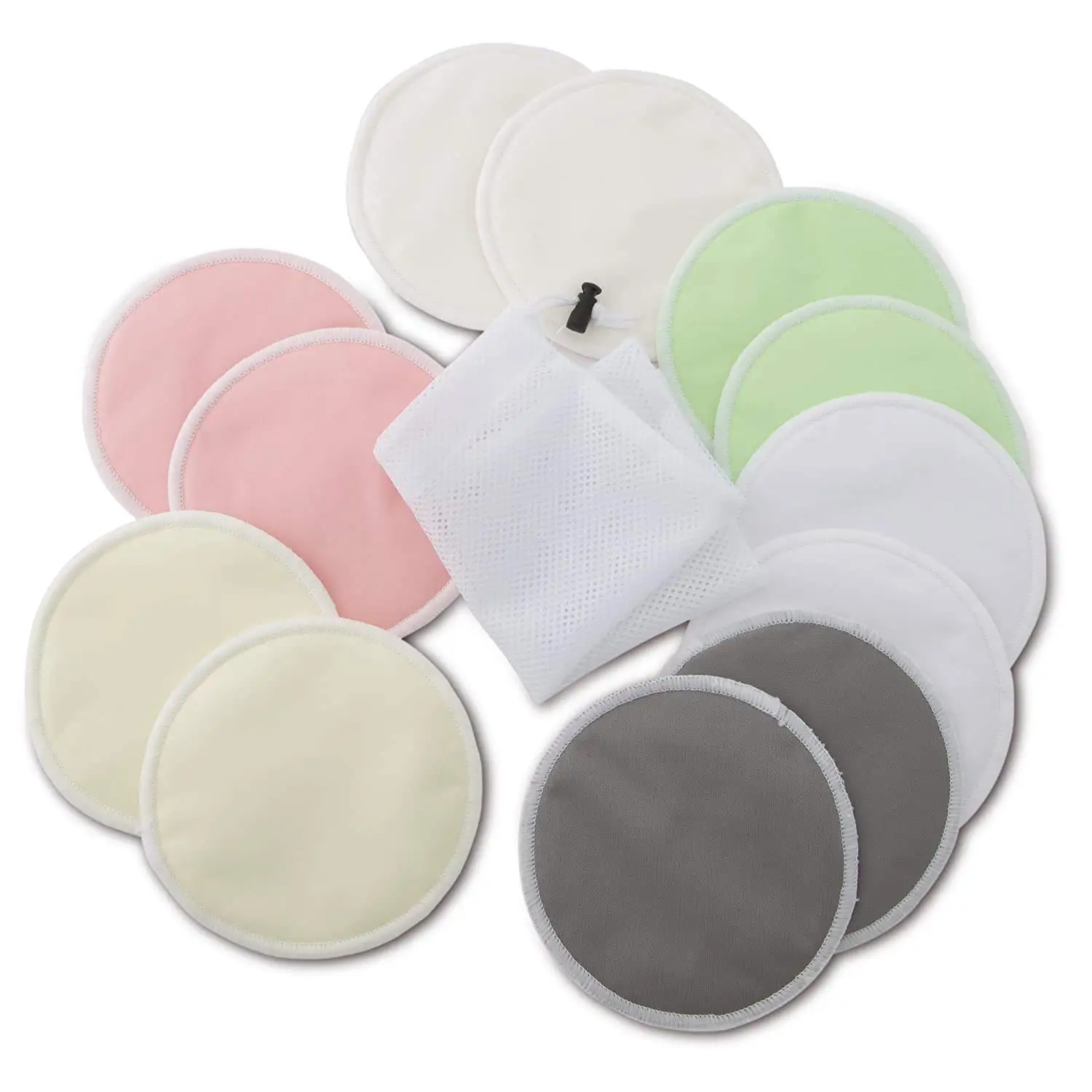  Reusable Washable High Quality Absorbent Spill Proof Feeding Bamboo Cotton Nursing Breast