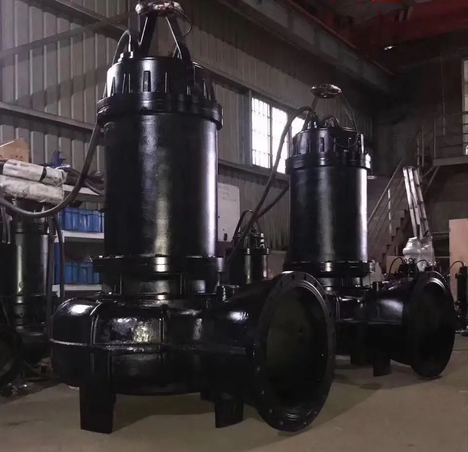 220V380V household septic tank sewage sludge cutting sewage pump with reamer submersible sewage pump