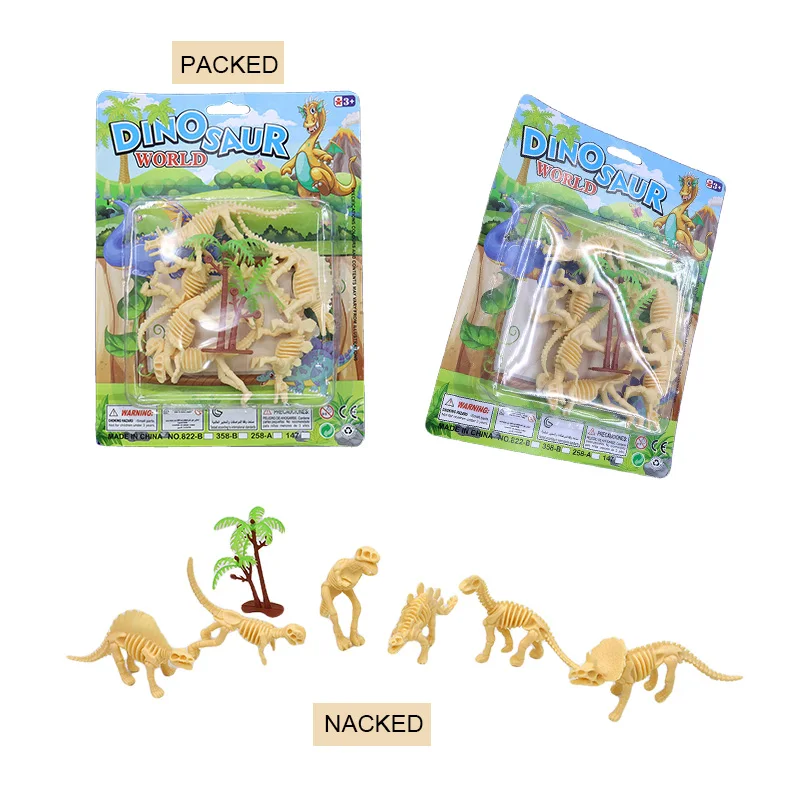 Dinosaurs Mold Plastic Cube Inflatable Bounce Animal Jump Horse China Baby Educational Craft Dozen Dinosaur Egg Puzzle Kid Toy