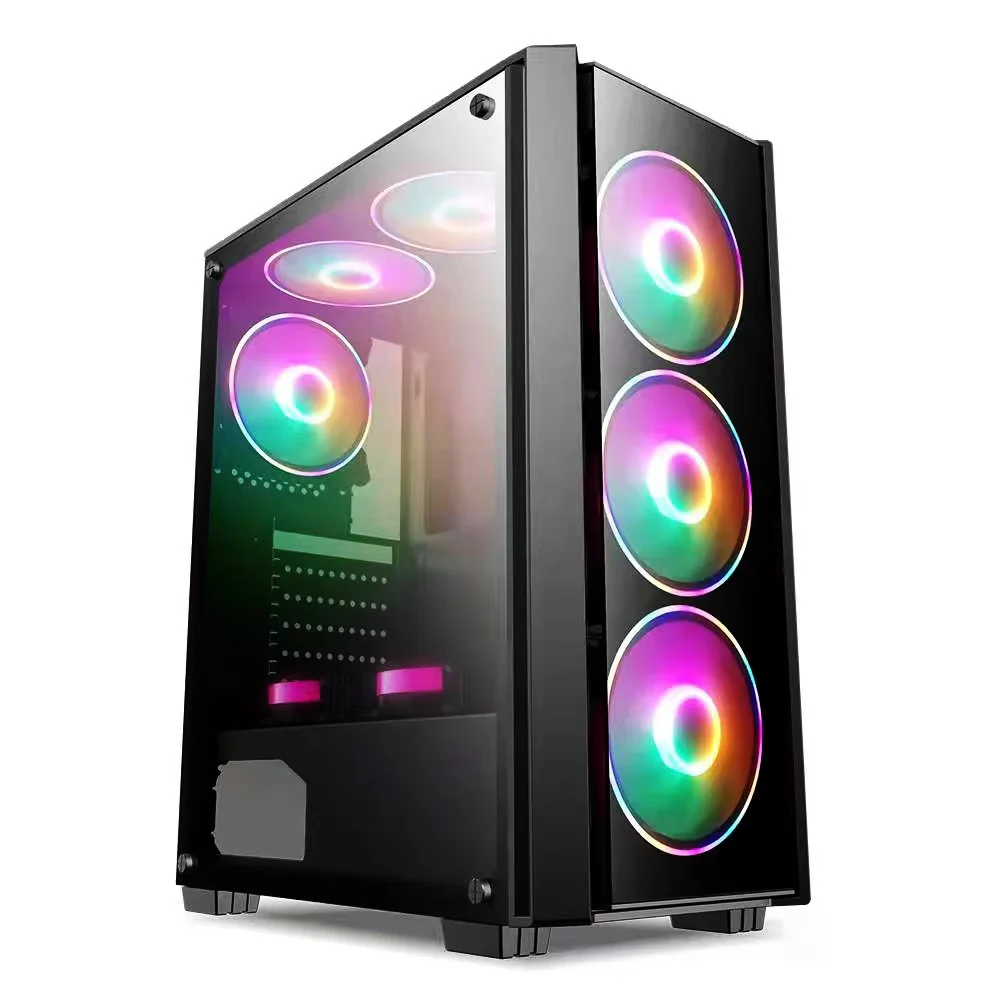 PC Cabinet Tempered Glass Gaming Micro ATX/ATX Gamer Computer Case Computer Cases & Towers
