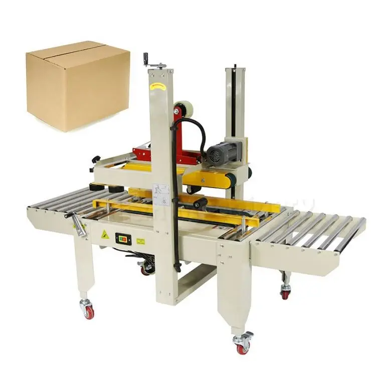 carton tape closing case sealer low price semi automatic scotch tape carton seal machine
