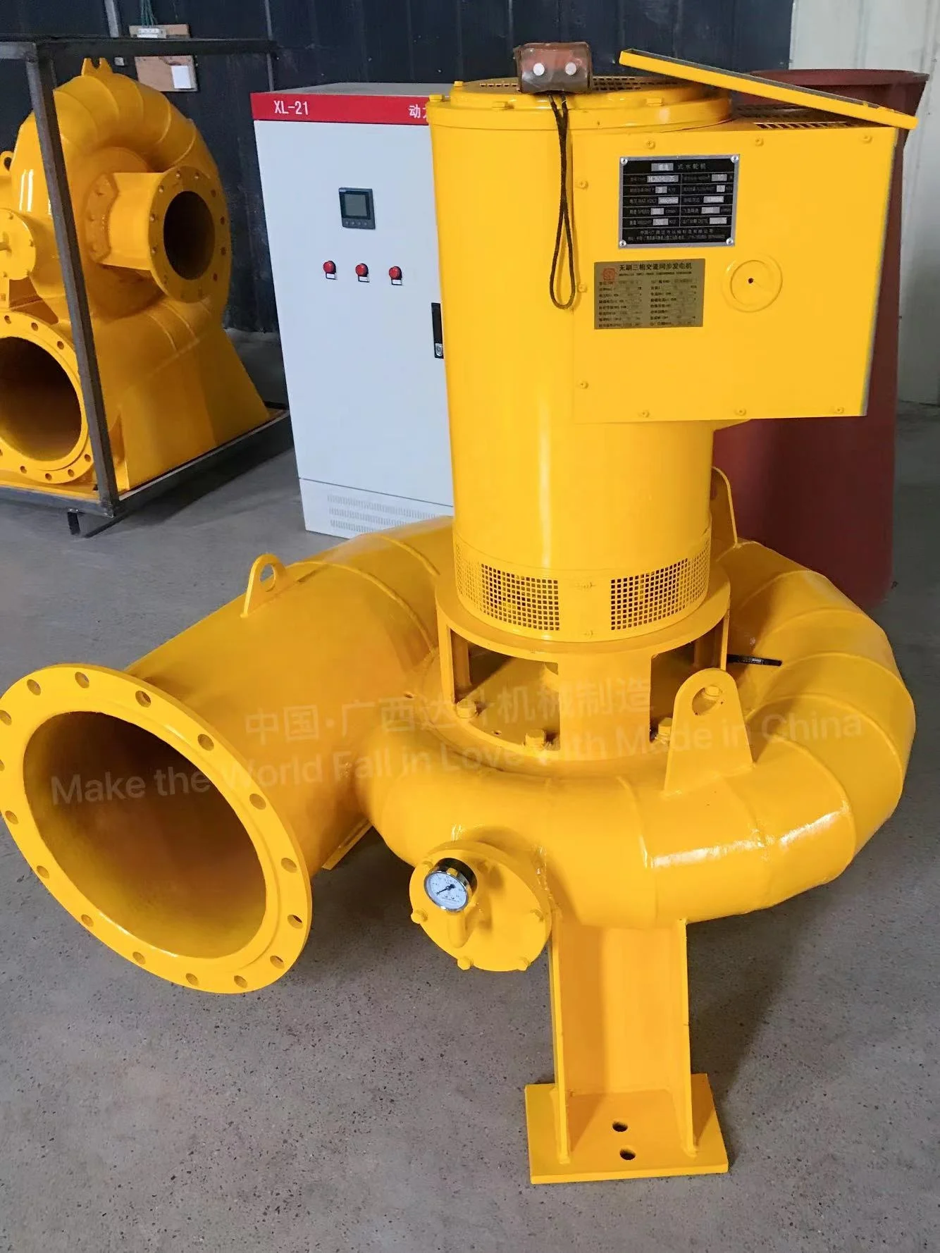 hydroelectric water turbine generator 20kw10KW 20KW  50KW  small and medium-sized hydraulic generator axial flow generator