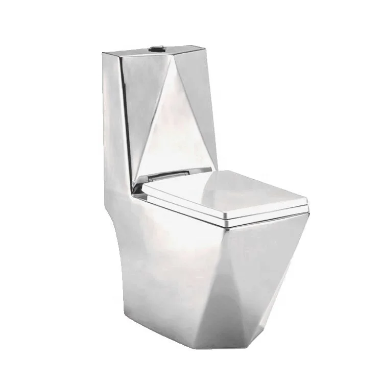 ZHONGYA Bathroom golden sanitary wares one piece gold ceramic toilet wc luxury royal colored bathroom