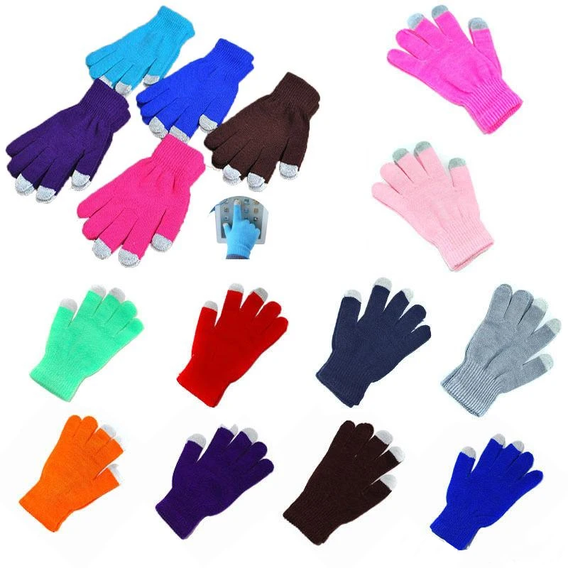High quality Magic Winter Men Women Touch Screen Knitted Warm Winter Gloves