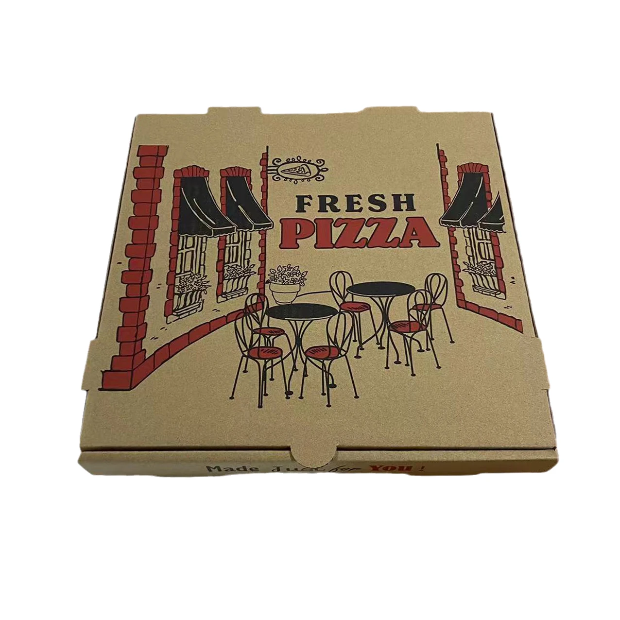 Pizza Box 6 7 8 9 10 11 12 13 14 15 16 17 18 19 inch Corrugated Pizza Box for Template